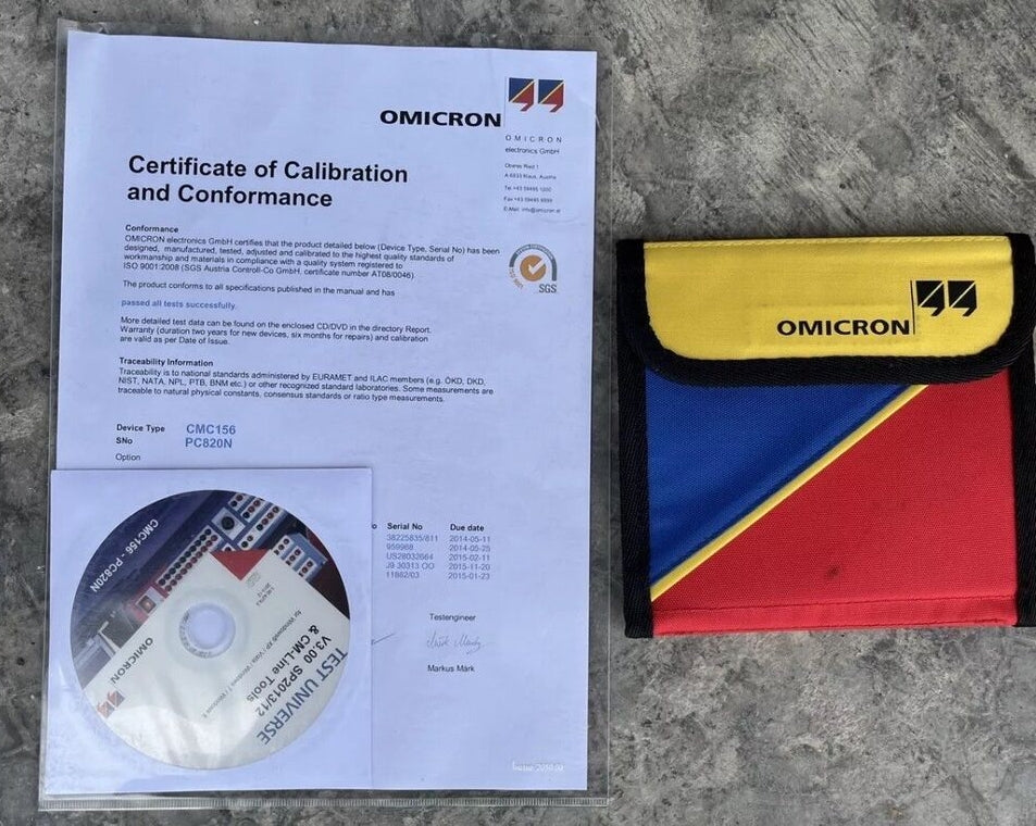 Omicron CMC 156 Phase Current Amplifier Relay Test Set